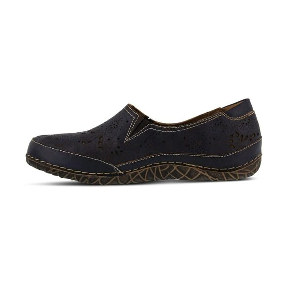 L’Artiste by Spring Step Women's Libora Leather Flat Slip on Shoe in Navy NEW - Picture 2 of 6